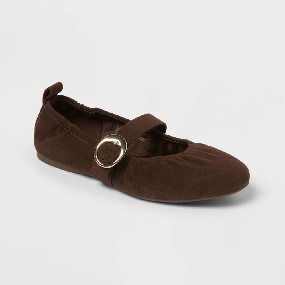 Women’s Maisy Shoes with Memory Foam Insole - A New Day Brown 8.5